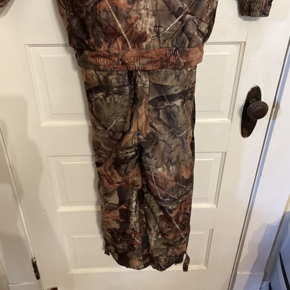 Trail Crest Soft Oak Camo Highland Timber 2 Piece Kid Quiet Hunting Gear Bibs - Picture 4 of 16